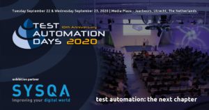 Afbeelding van SYSQA op Test Automation Days 2020